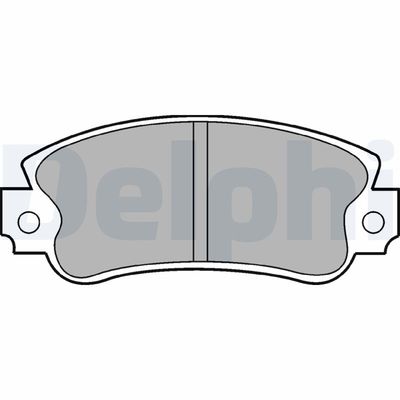 Brake Pad Set, disc brake DELPHI LP509