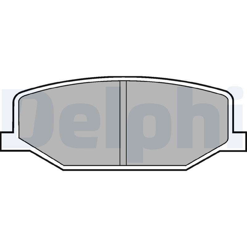 DELPHI LP527 Brake Pad Set, disc brake