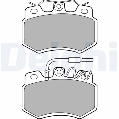 Brake Pad Set, disc brake DELPHI LP536