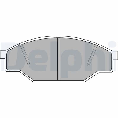 Brake Pad Set, disc brake DELPHI LP538