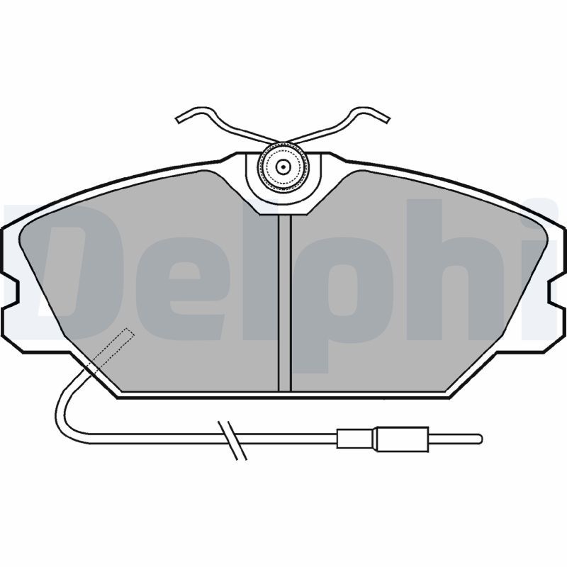 DELPHI LP542 Brake Pad Set, disc brake