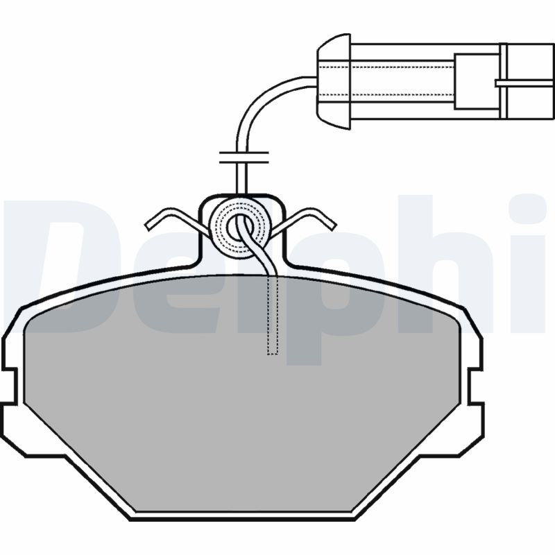 DELPHI LP566 Brake Pad Set, disc brake