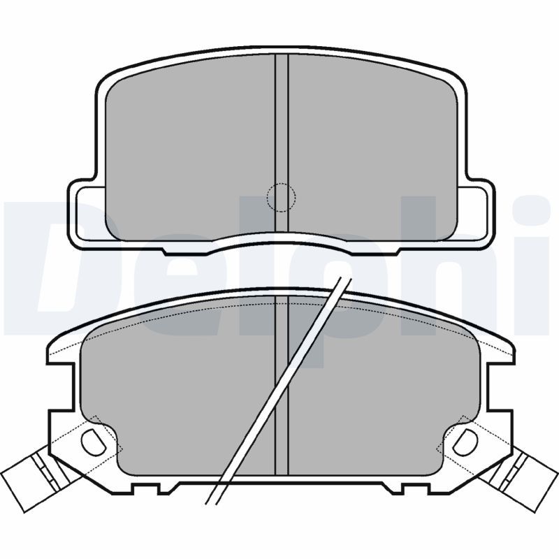 DELPHI LP574 Brake Pad Set, disc brake