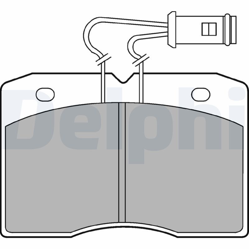 DELPHI LP580 Brake Pad Set, disc brake