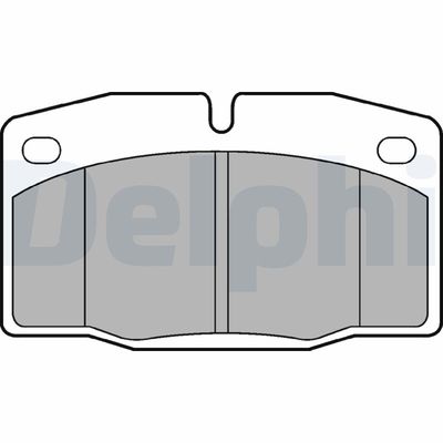 Brake Pad Set, disc brake DELPHI LP581