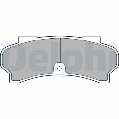 Brake Pad Set, disc brake DELPHI LP588