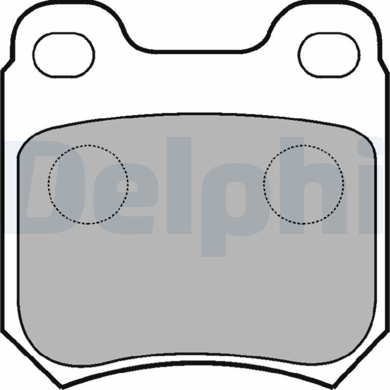 DELPHI LP590 Brake Pad Set, disc brake