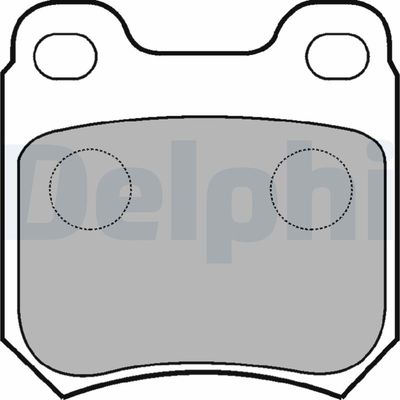 Brake Pad Set, disc brake DELPHI LP590