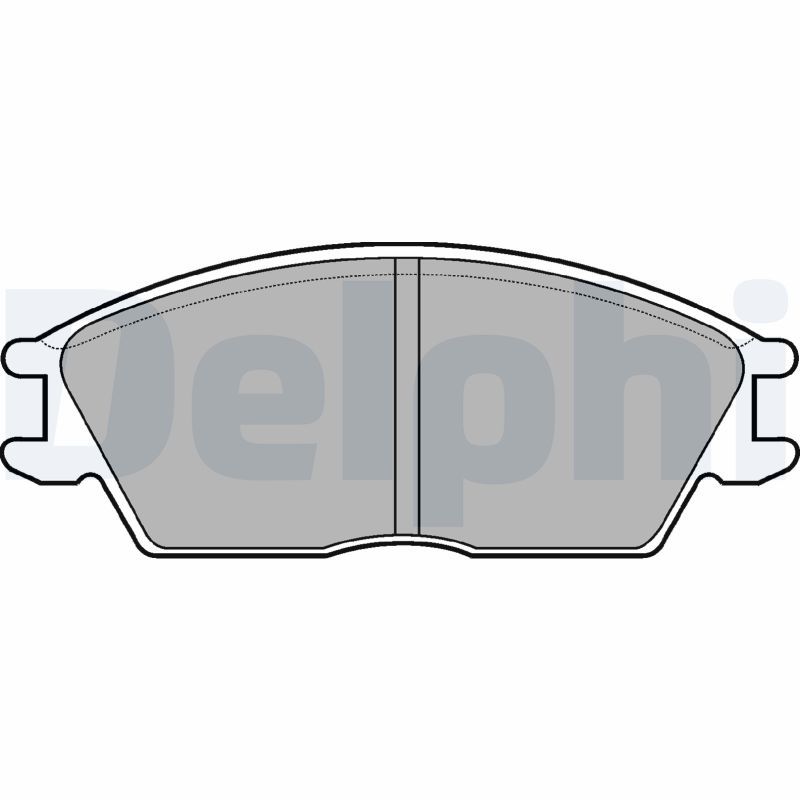 DELPHI LP593 Brake Pad Set, disc brake