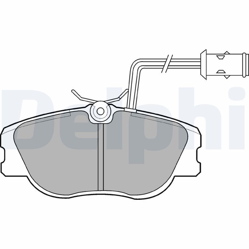 DELPHI LP598 Brake Pad Set, disc brake