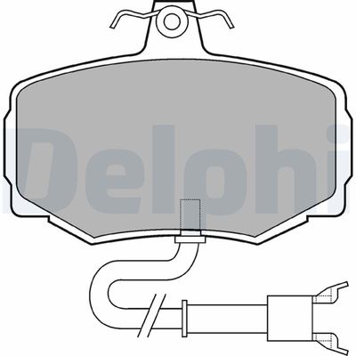 Brake Pad Set, disc brake DELPHI LP600