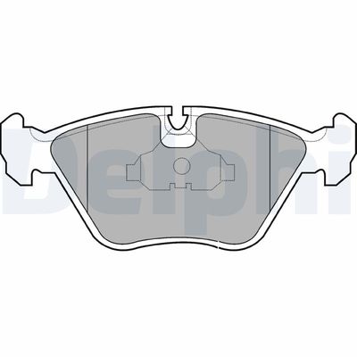 Brake Pad Set, disc brake DELPHI LP602