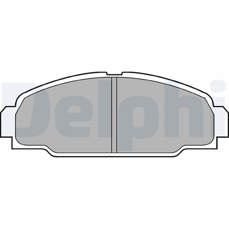 DELPHI LP607 Brake Pad Set, disc brake