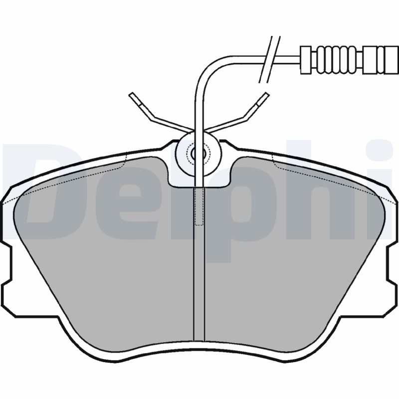 DELPHI LP608 Brake Pad Set, disc brake