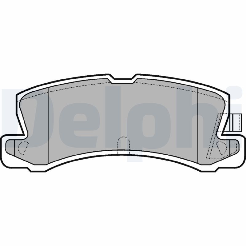 DELPHI LP611 Brake Pad Set, disc brake