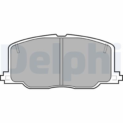 Brake Pad Set, disc brake DELPHI LP613