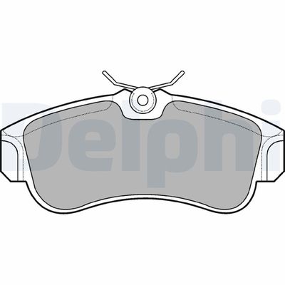 Brake Pad Set, disc brake DELPHI LP616