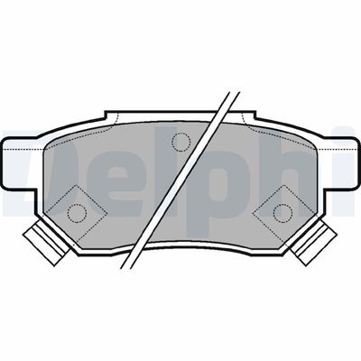 Brake Pad Set, disc brake DELPHI LP625