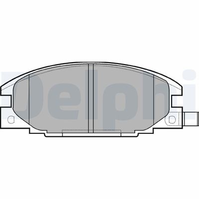 Brake Pad Set, disc brake DELPHI LP629