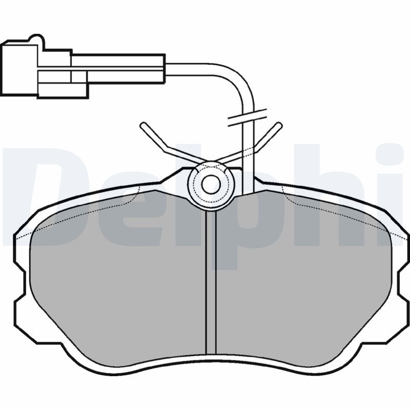 DELPHI LP644 Brake Pad Set, disc brake