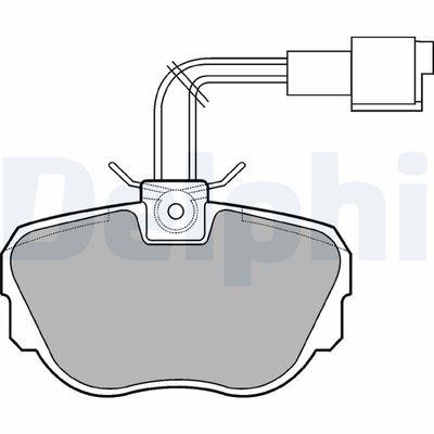 Brake Pad Set, disc brake DELPHI LP647