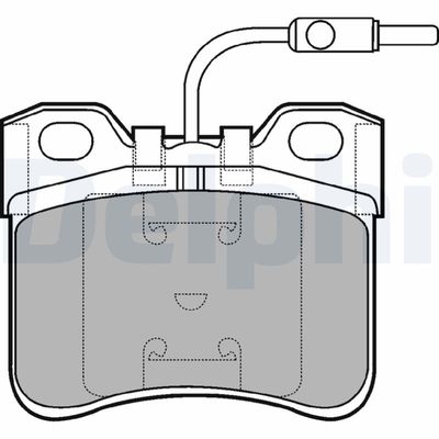 Brake Pad Set, disc brake DELPHI LP652