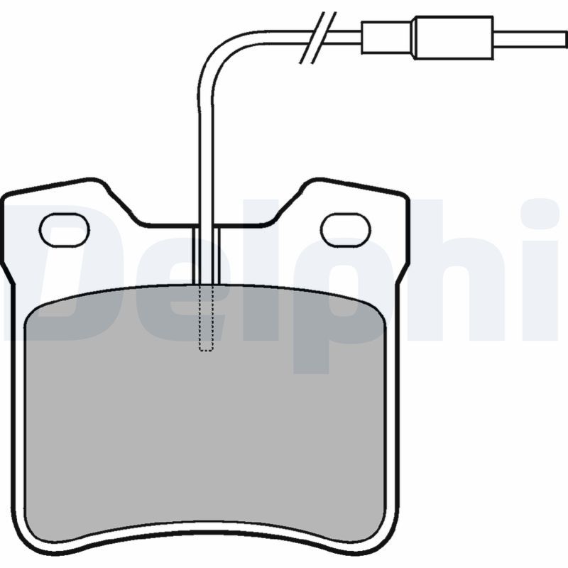 DELPHI LP667 Brake Pad Set, disc brake