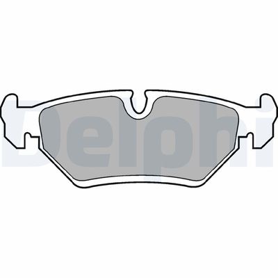 Brake Pad Set, disc brake DELPHI LP669