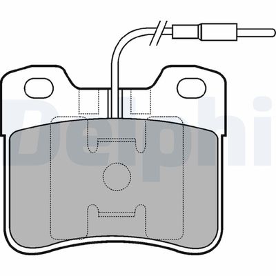 Brake Pad Set, disc brake DELPHI LP703