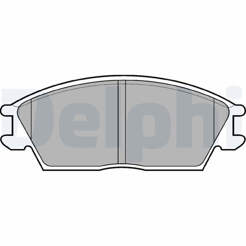 DELPHI LP704 Brake Pad Set, disc brake