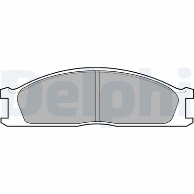 Brake Pad Set, disc brake DELPHI LP726