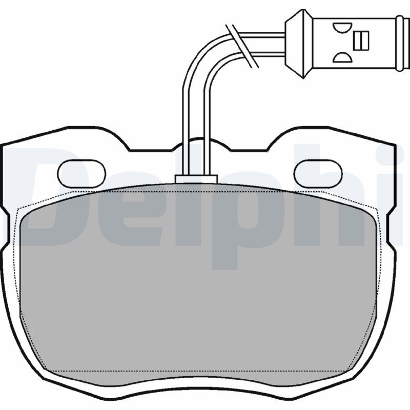 DELPHI LP730 Brake Pad Set, disc brake