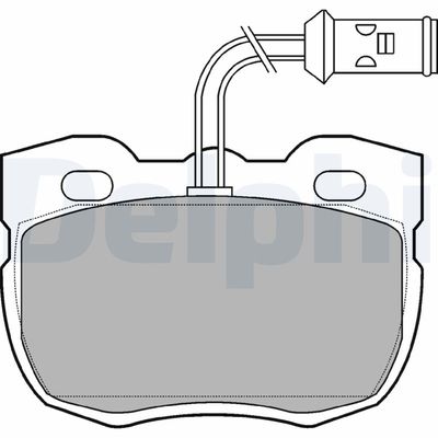 Brake Pad Set, disc brake DELPHI LP730