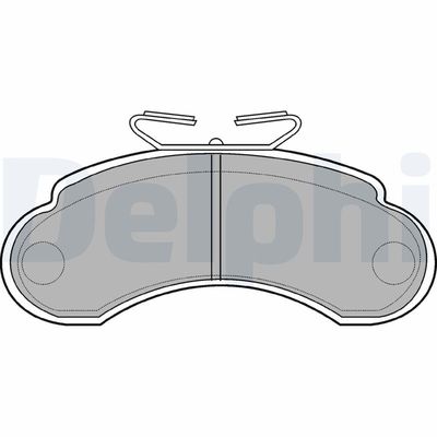 Brake Pad Set, disc brake DELPHI LP735