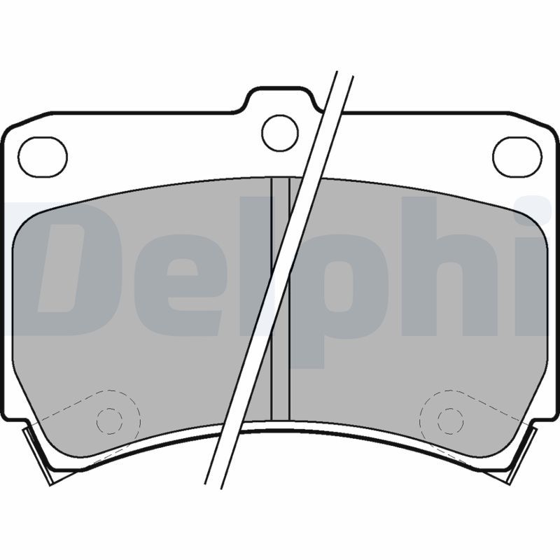 DELPHI LP743 Brake Pad Set, disc brake