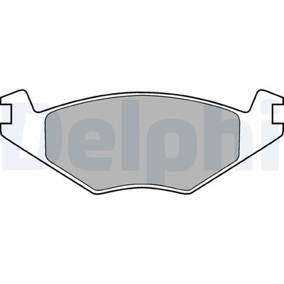 Brake Pad Set, disc brake DELPHI LP760