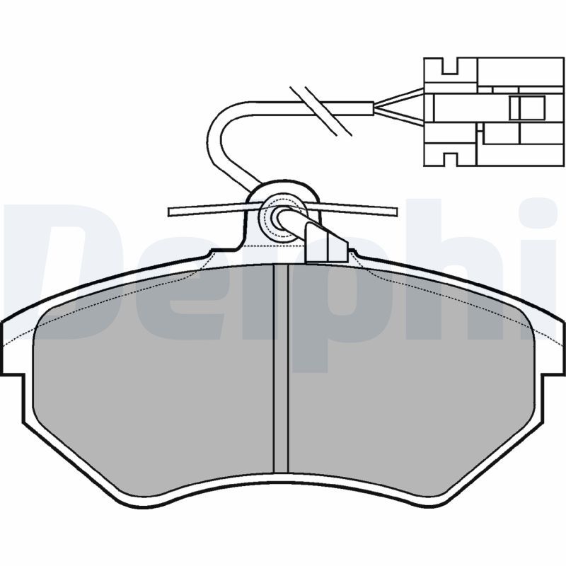 DELPHI LP769 Brake Pad Set, disc brake