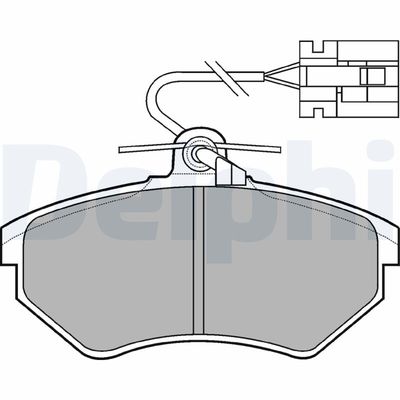 Brake Pad Set, disc brake DELPHI LP769