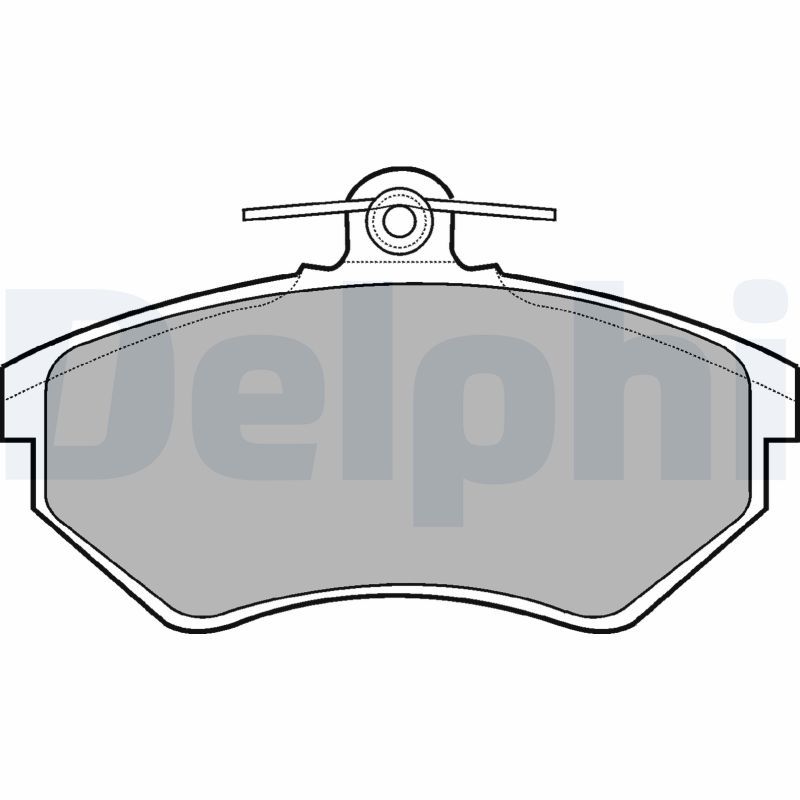 DELPHI LP770 Brake Pad Set, disc brake