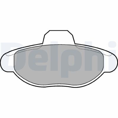 Brake Pad Set, disc brake DELPHI LP771