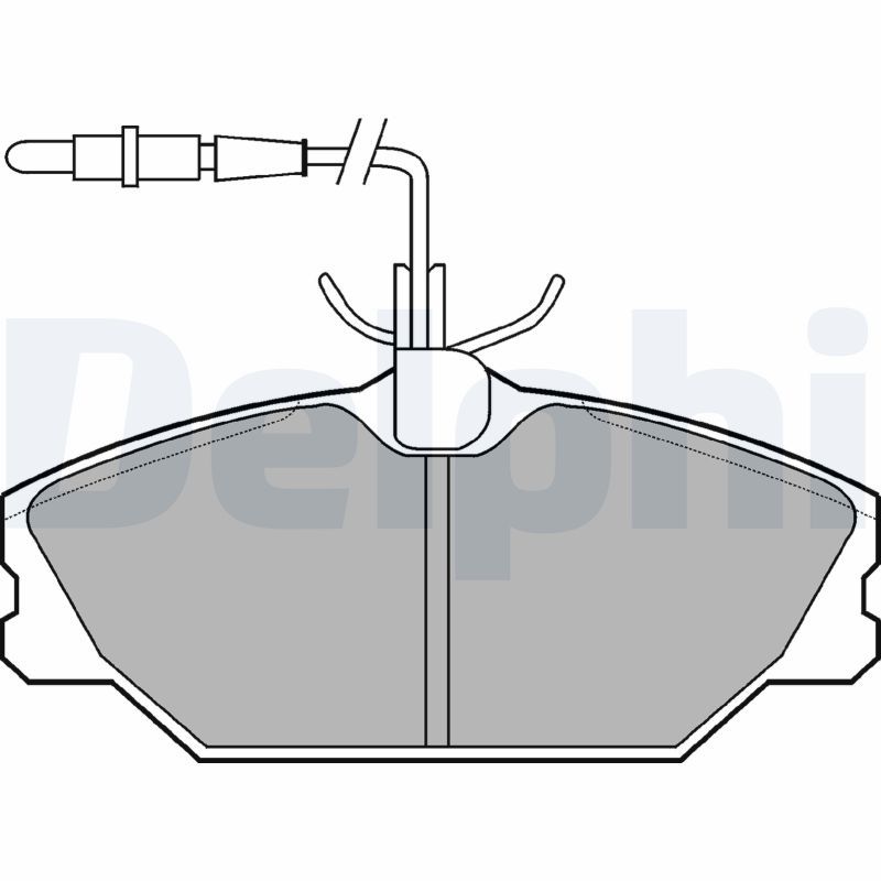 DELPHI LP788 Brake Pad Set, disc brake