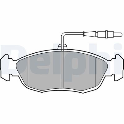 Brake Pad Set, disc brake DELPHI LP793