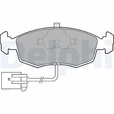 Brake Pad Set, disc brake DELPHI LP794