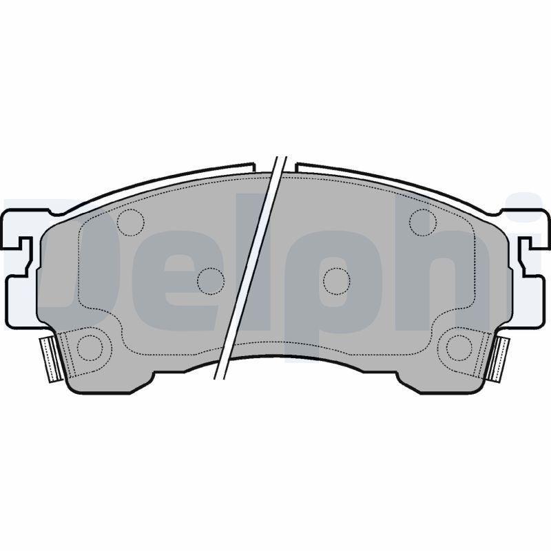 DELPHI LP801 Brake Pad Set, disc brake