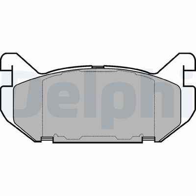 Brake Pad Set, disc brake DELPHI LP802