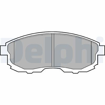 Brake Pad Set, disc brake DELPHI LP812