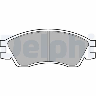 Brake Pad Set, disc brake DELPHI LP819