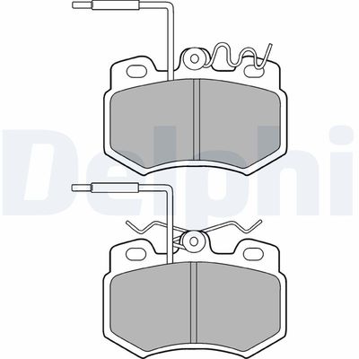 Brake Pad Set, disc brake DELPHI LP823