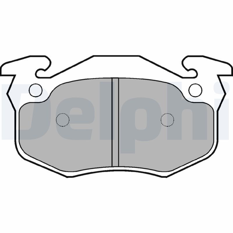 DELPHI LP836 Brake Pad Set, disc brake