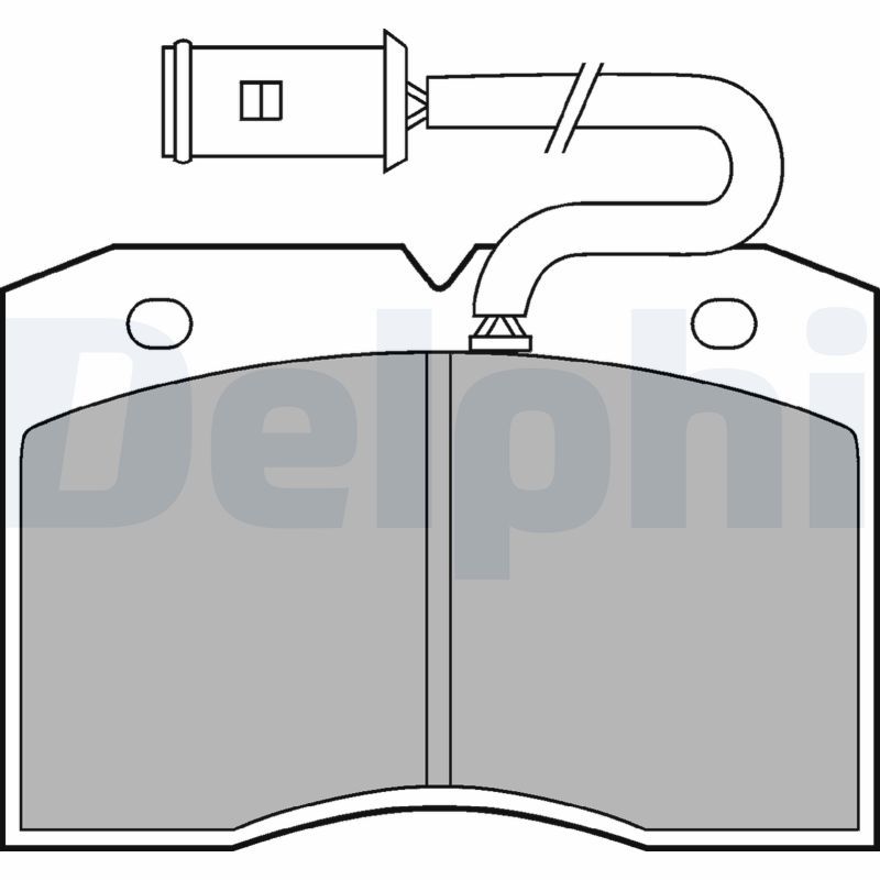 DELPHI LP863 Brake Pad Set, disc brake